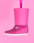 pink shoe in lamp